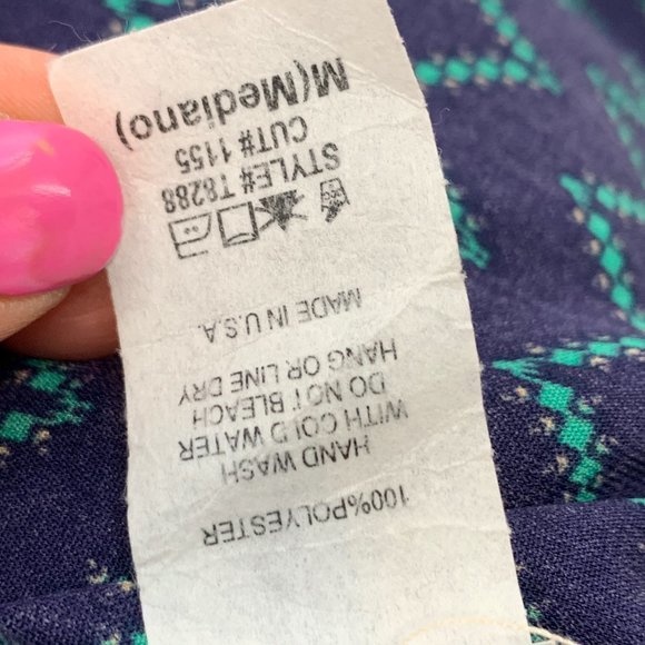 Kori America Open Boho Cardigan Beige Fringe Medium Green Navy Blue Top - Picture 5 of 11